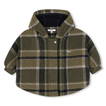 Cape manteau à carreaux babygirl Chloé H25