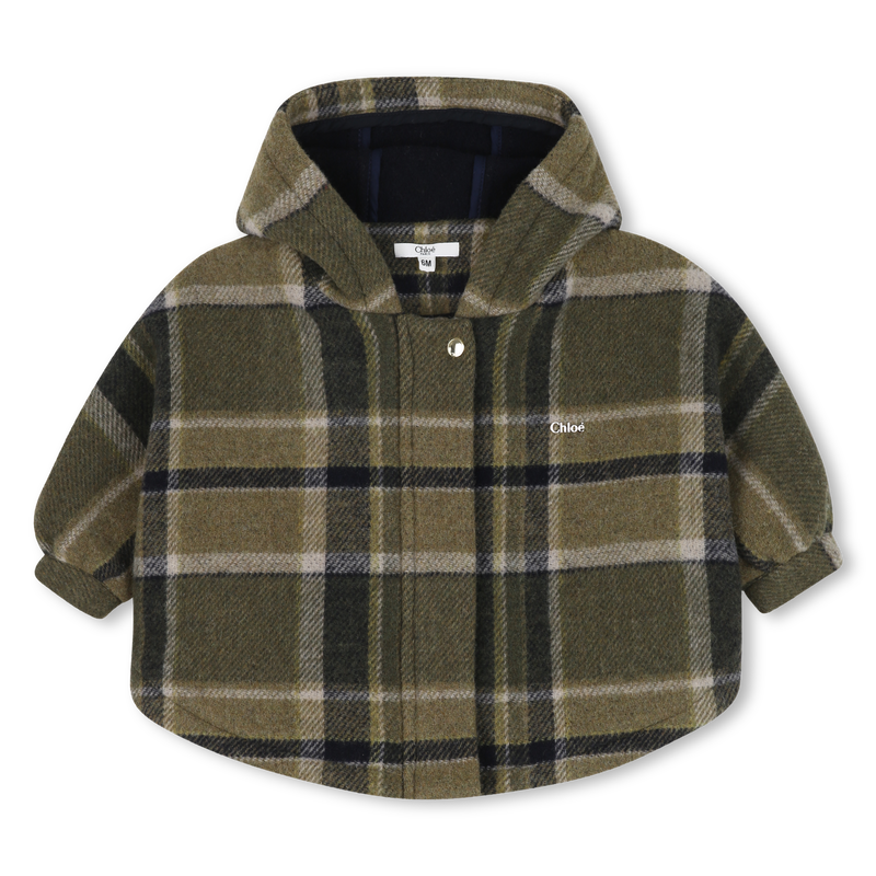 Cape manteau à carreaux babygirl Chloé H25