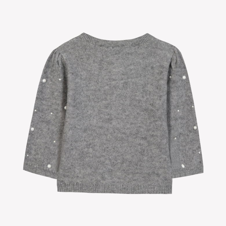 Cardigan gris chiné perles babygirl Tartine et Chocolat H25