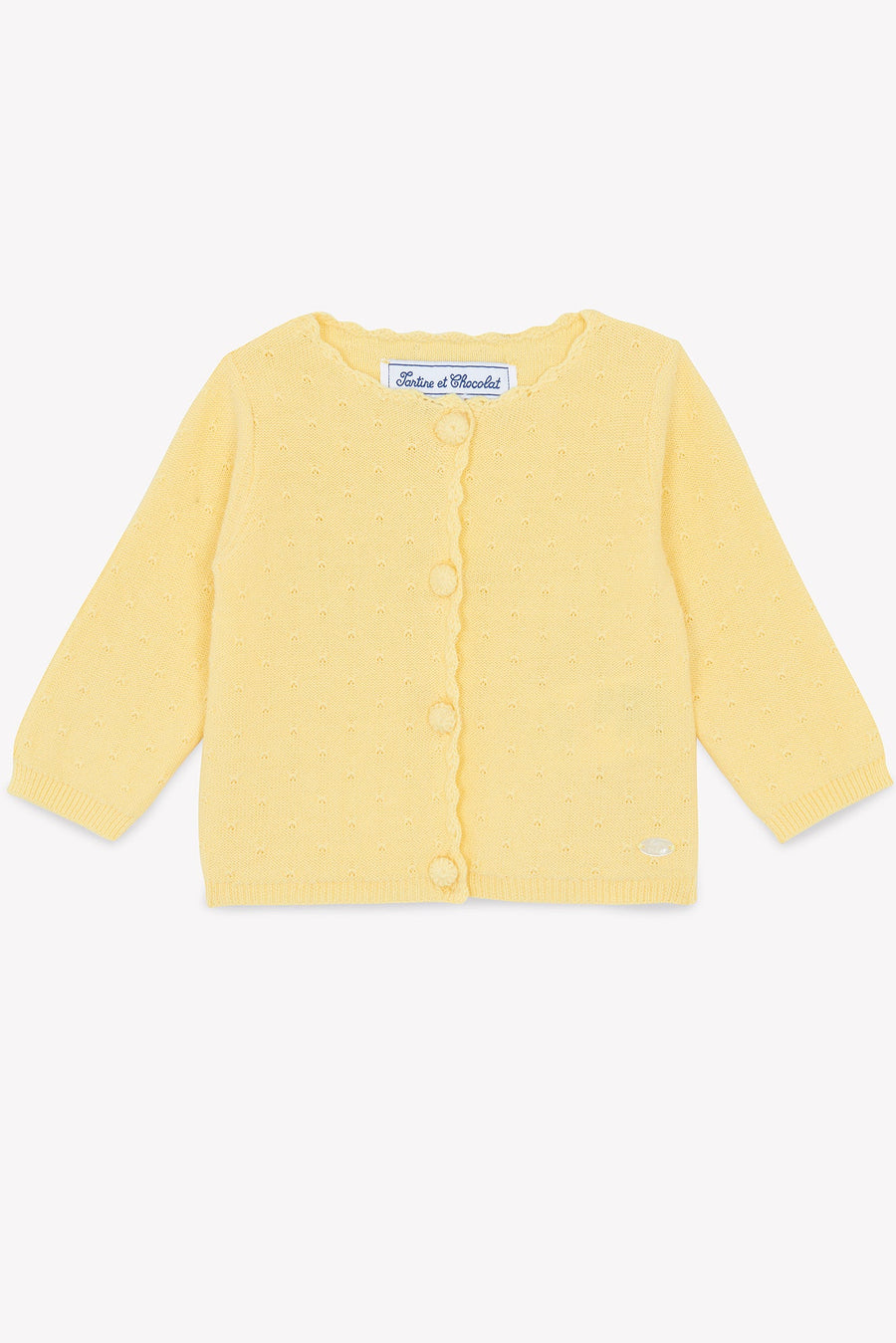 Cardigan pollen maille ajourée babygirl Tartine et chocolat E25