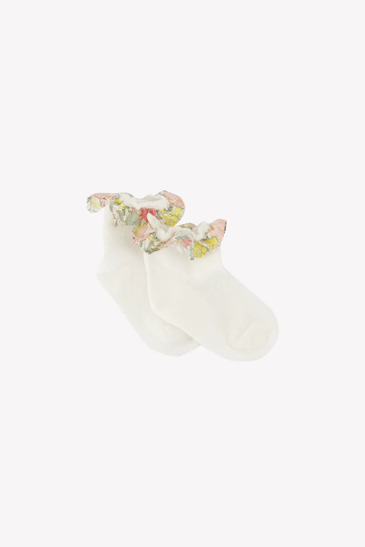 Chaussettes Citrus imprimé tissu liberty fille Tartine et Chocolat E26