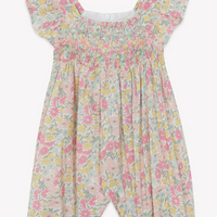 Combinaison longue Citrus imprimé tissu liberty babygirl Tartine et chocolat E26