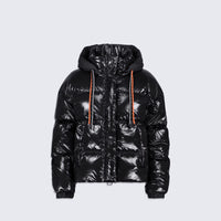 Doudoune courte brillante Lili Bright noire fille Gertrude H25