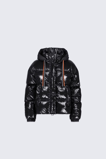 Doudoune courte brillante Lili Bright noire fille Gertrude H25