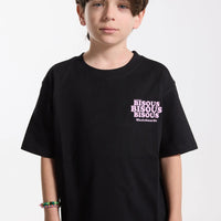 Tee-Shirt Grease Black Pink mixte Bisous Skateboards E26