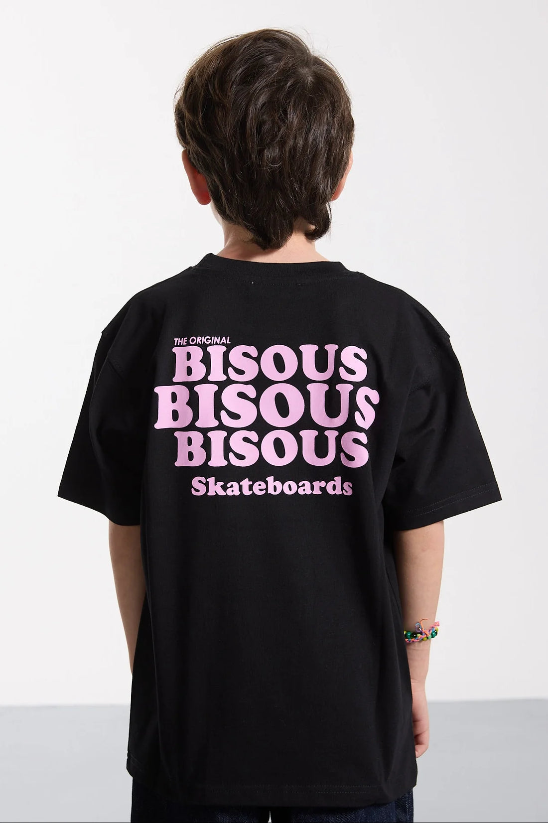 Tee-Shirt Grease Black Pink mixte Bisous Skateboards E26