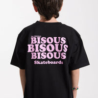 Tee-Shirt Grease Black Pink mixte Bisous Skateboards E26
