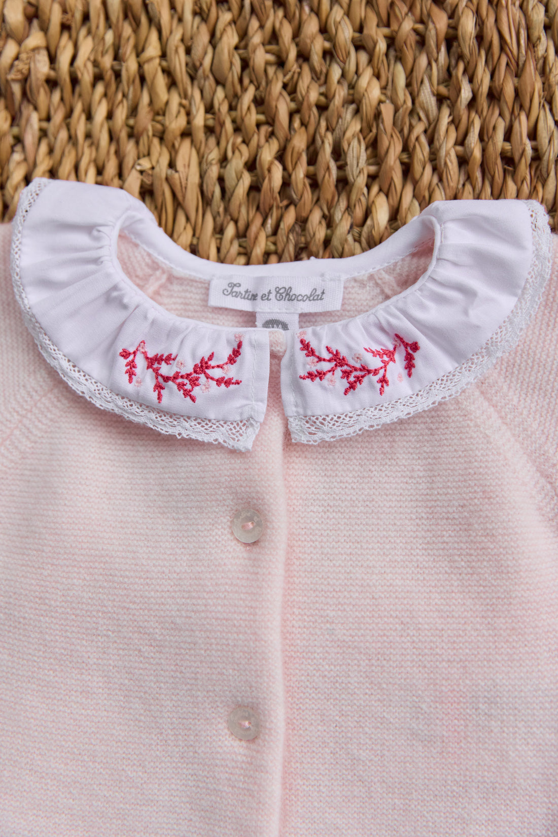Ensemble col volanté babygirl Tartine et chocolat H25