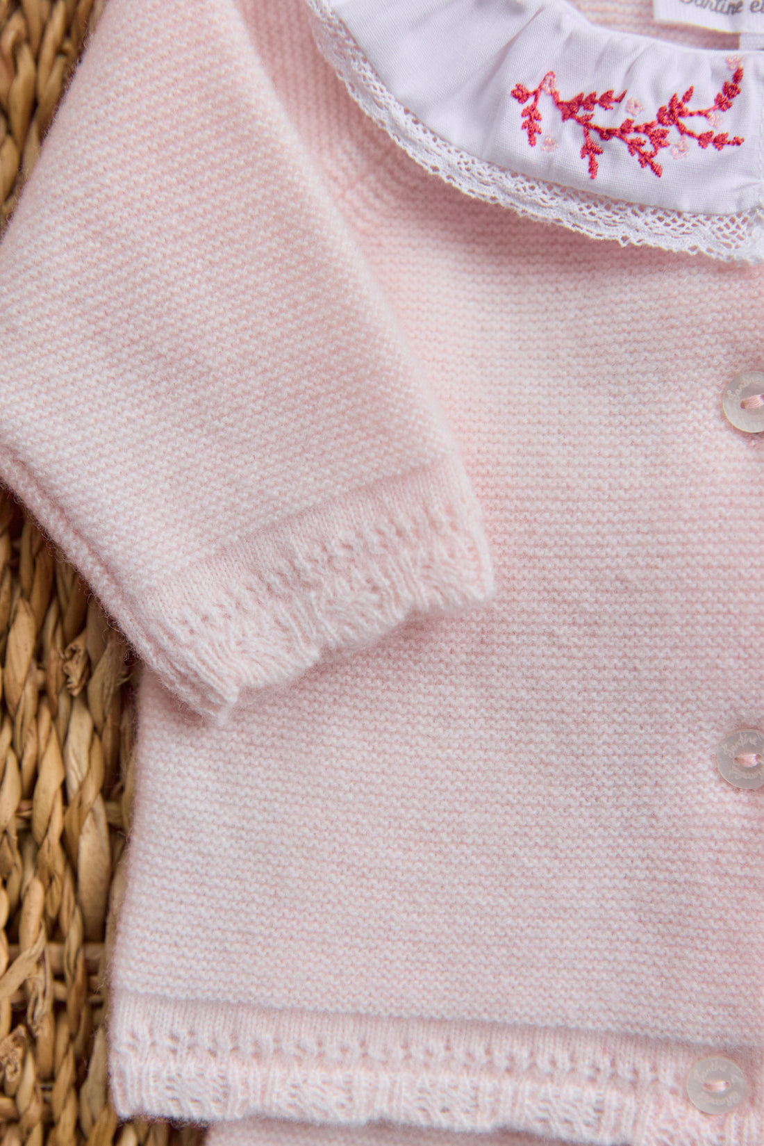 Ensemble col volanté babygirl Tartine et chocolat H25