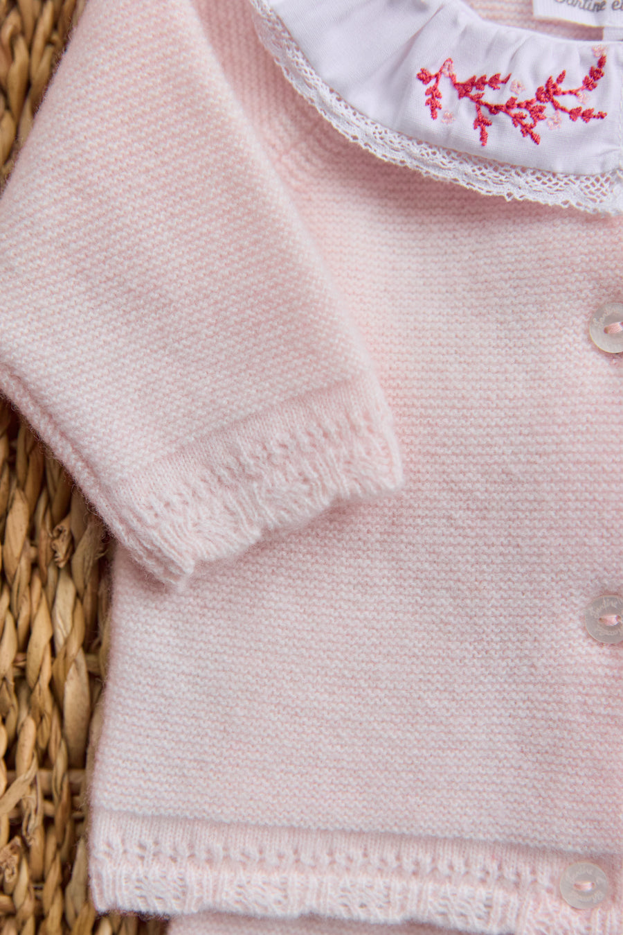 Ensemble col volanté babygirl Tartine et chocolat H25