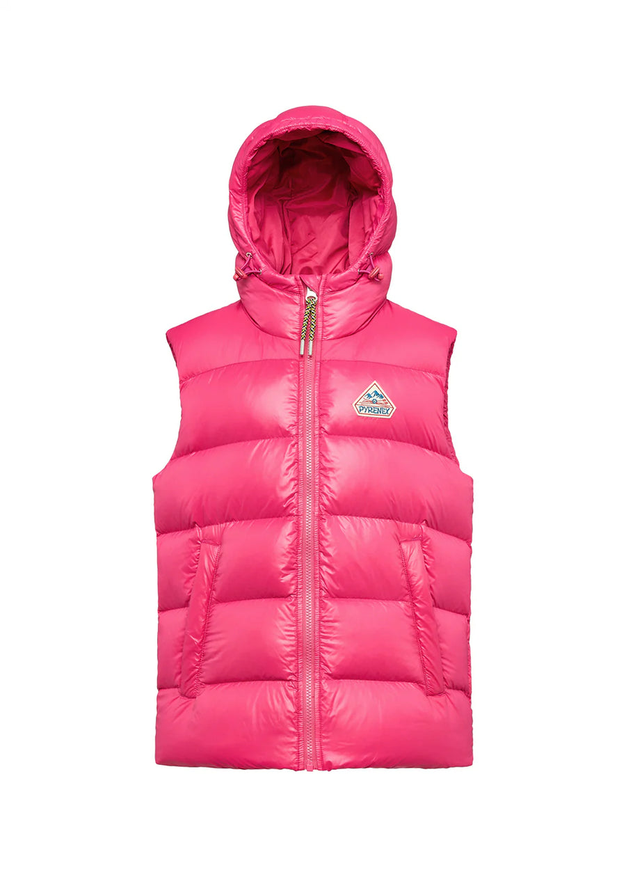 Doudoune sans manches cyclamen Pyrenex H25