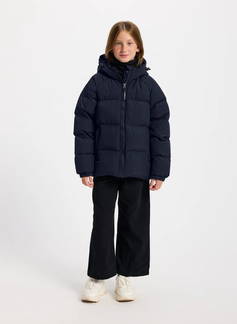Doudoune à capuche Sten Smooth bleu foncé mixte Pyrenex H26