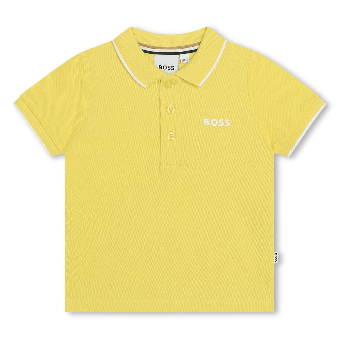 Polo en piqué de coton Yellow Babyboy -Hugo Boss