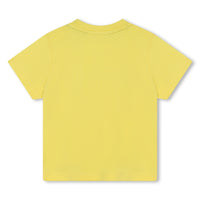 Tee-shirt Logo en coton Yellow Babyboy -Hugo Boss 