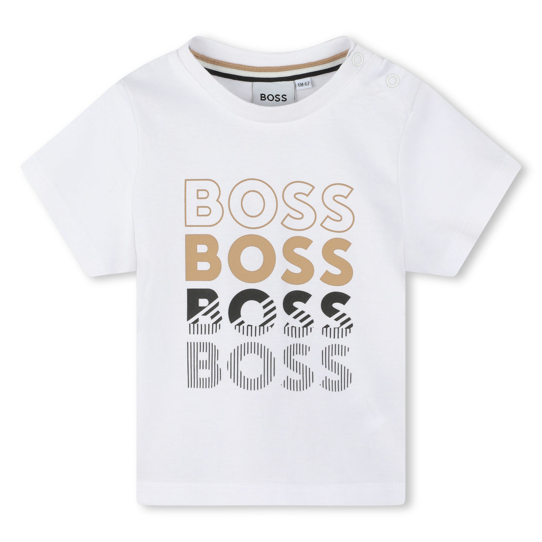 Tee-shirt Logo en coton Blanc Babyboy -Hugo Boss