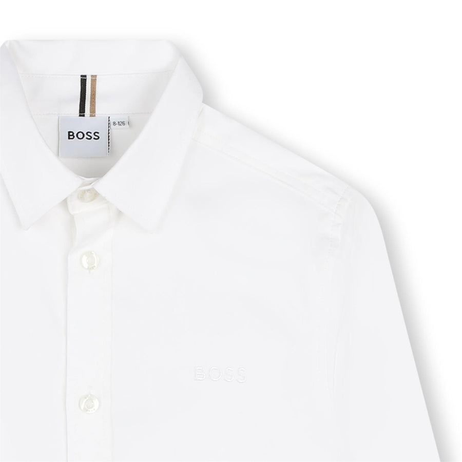 Chemise blanche garçon Boss H24