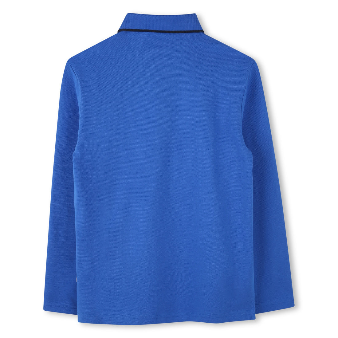 Polo cobalt en piqué de coton garçon Boss 