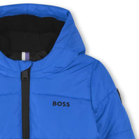 Doudoune à capuche bleu royal babyboy Hugo Boss 