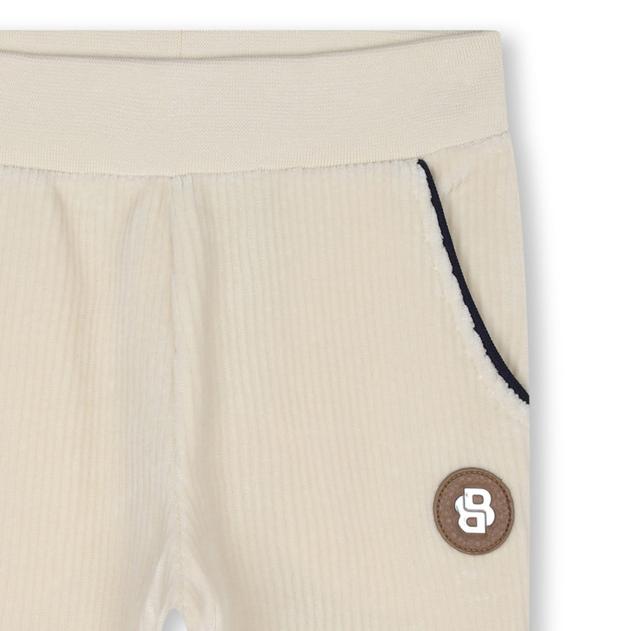 Pantalon jogging en velours milk babyboy Hugo Boss 