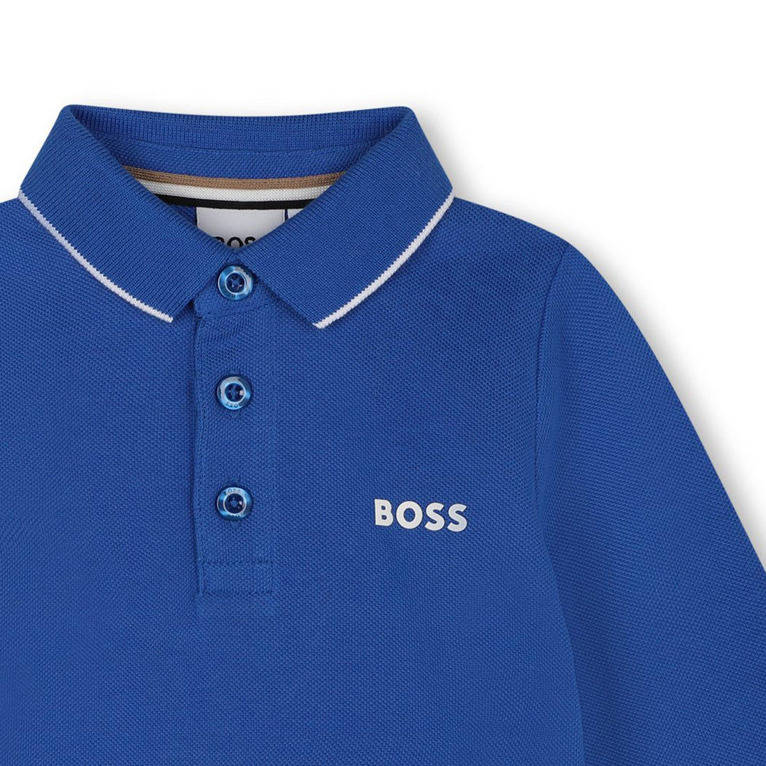 Polo en piqué de coton bleu royal babyboy Hugo Boss 