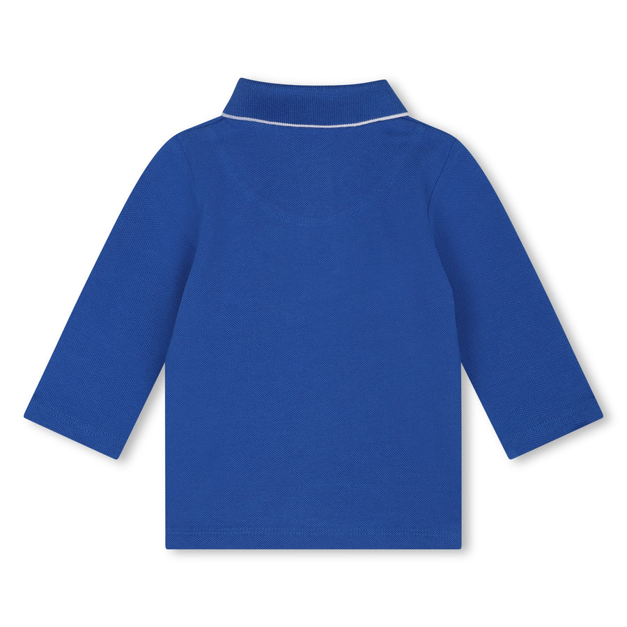 Polo en piqué de coton bleu royal babyboy Hugo Boss 