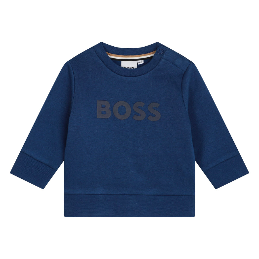 Sweat bleu nocturne babyboy Boss 