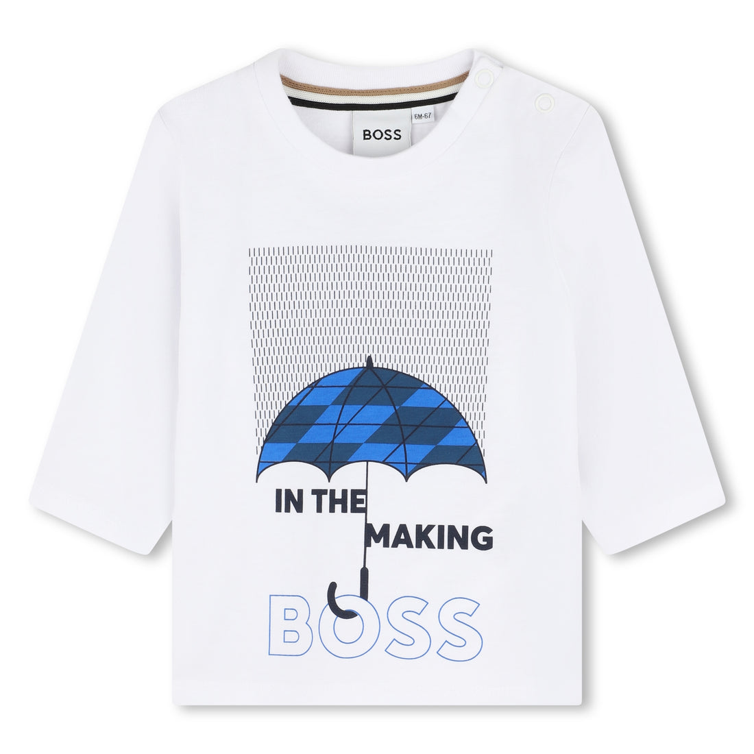 Tee-shirt blanc fantaisie babyboy Boss