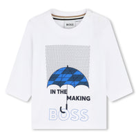 Tee-shirt blanc fantaisie babyboy Boss