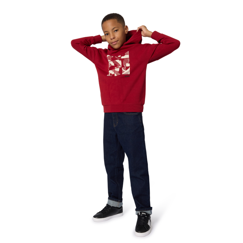 Sweat à capuche grenade garçon Boss H25