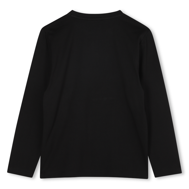Tee-Shirt à manches longues noir garçon Boss H25