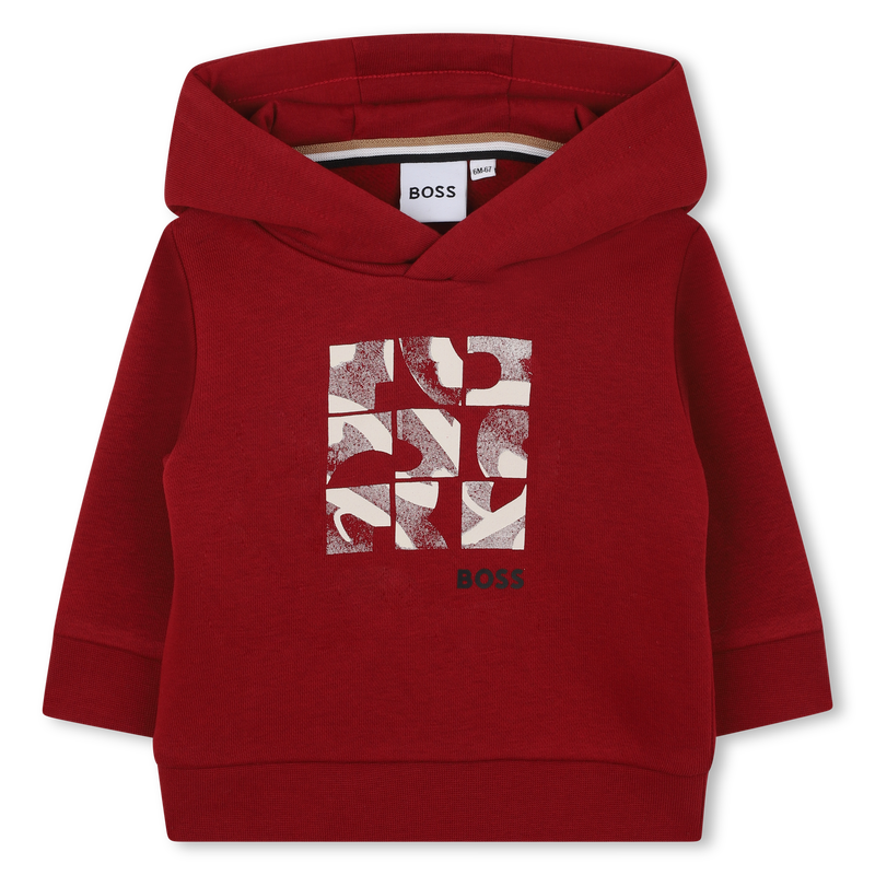 Sweat à capuche terracotta babyboy Boss H26