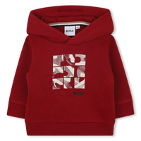 Sweat à capuche terracotta babyboy Boss H26