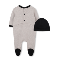Ensemble pyjama et bonnet écru chiné babyboy  Boss H25