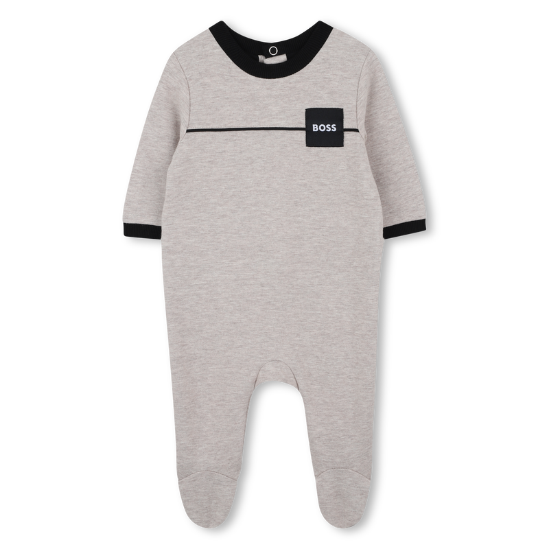 Ensemble pyjama et bonnet écru chiné babyboy  Boss H25