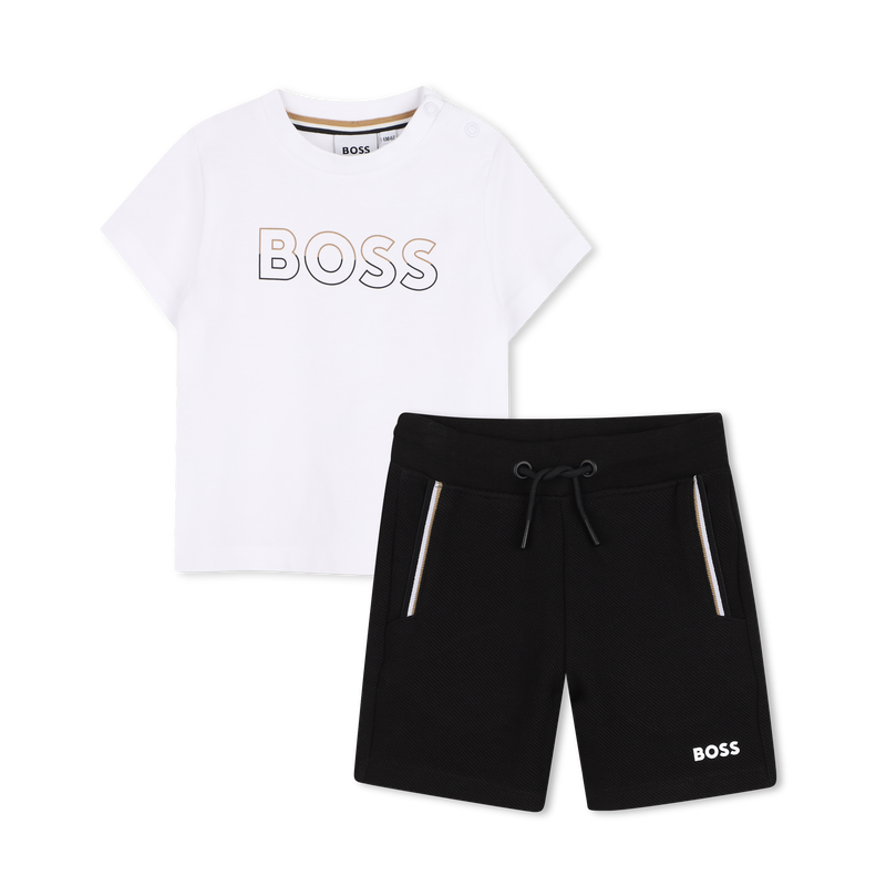 Ensemble tee-shirt et bermuda babyboy Boss E26