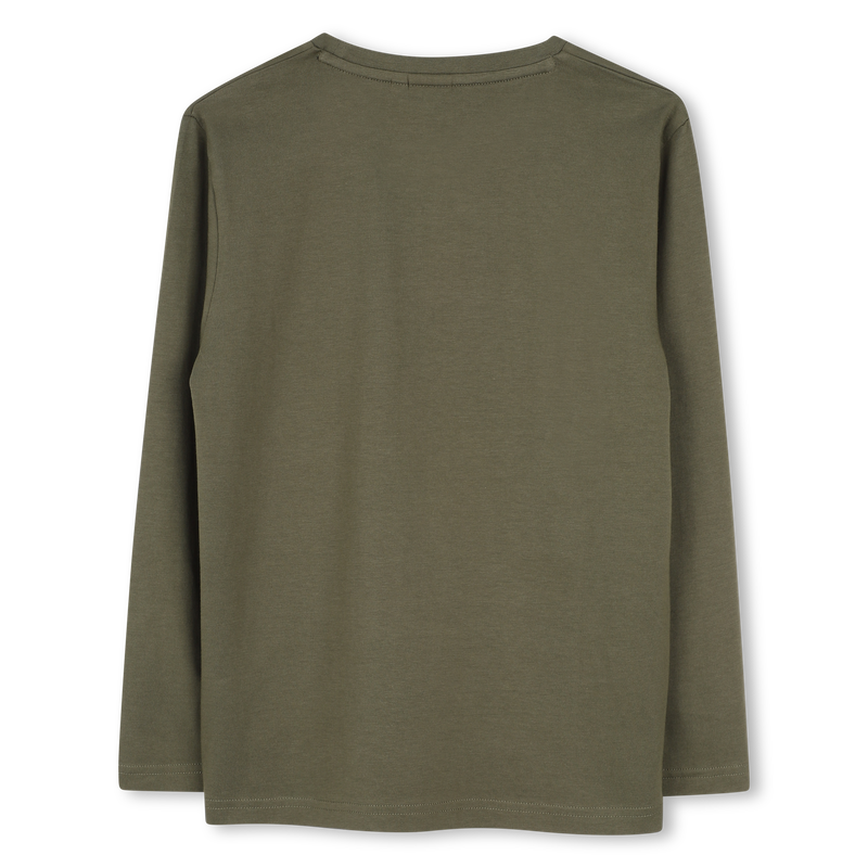 Tee-shirt manches longues olive night garçon Boss H26