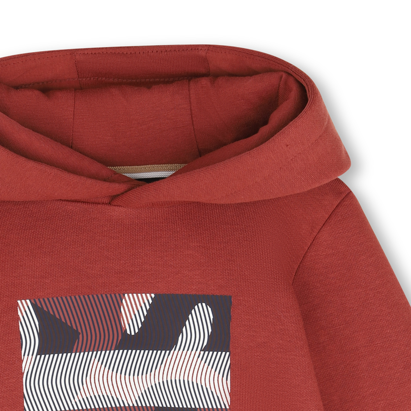 Sweat à capuche terracotta babyboy Boss H26