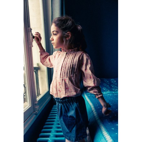 Jupe denim délavé fille Louis Louise H25