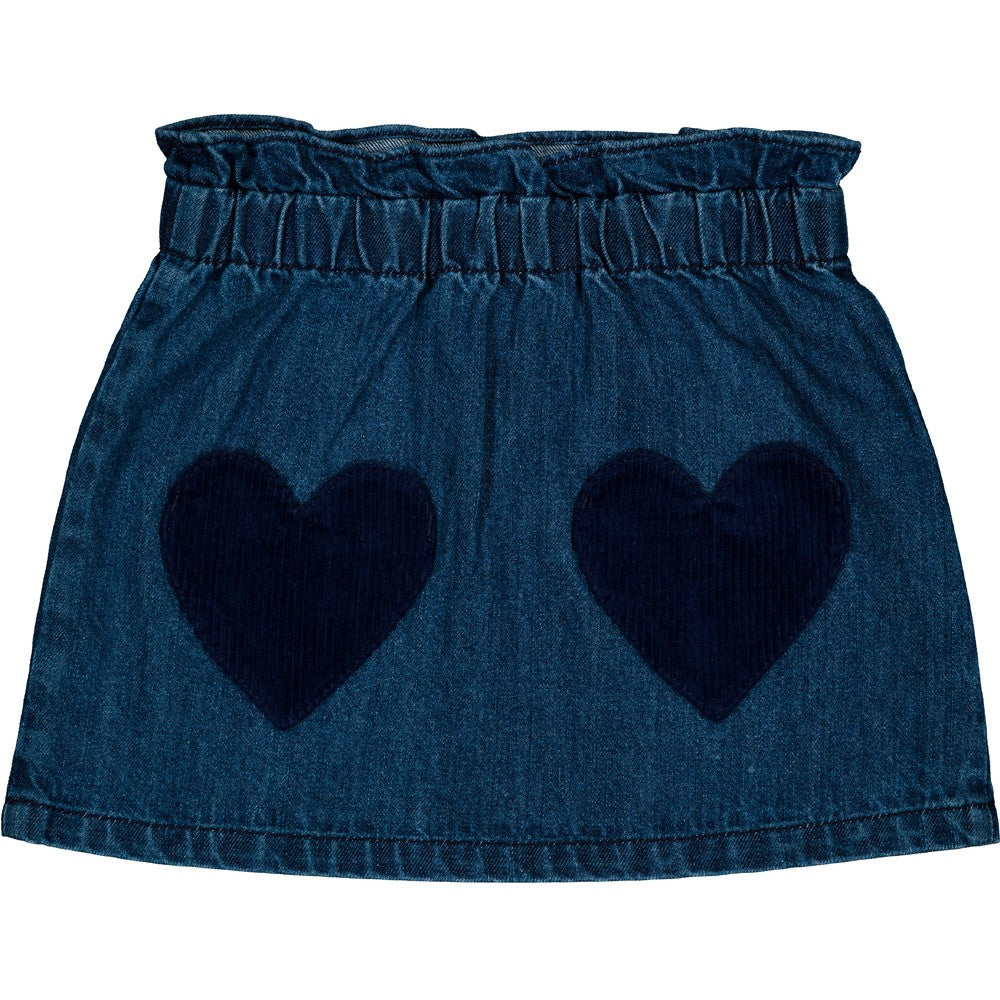 Jupe denim délavé fille Louis Louise H25