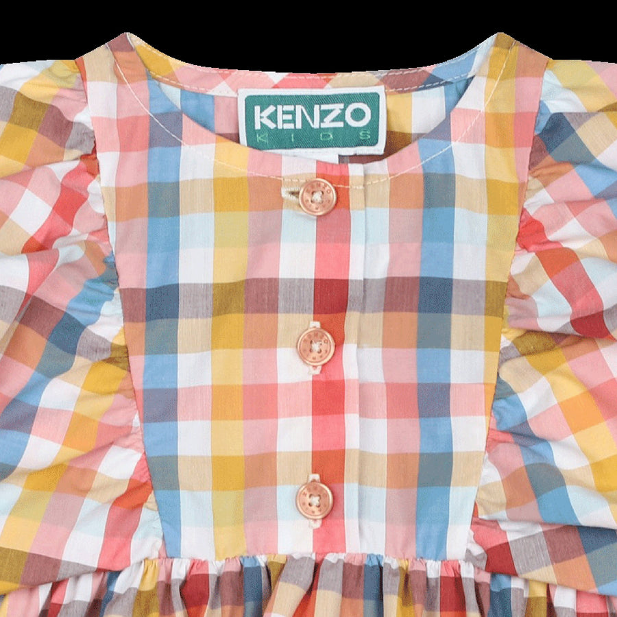 Robe carreaux multico babygirl Kenzo