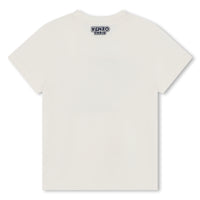 Tee shirt blanc à motifs garçon Kenzo E24