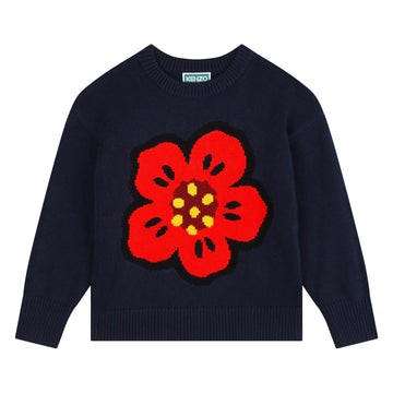 Pull en tricot fleur Fille Kenzo H24