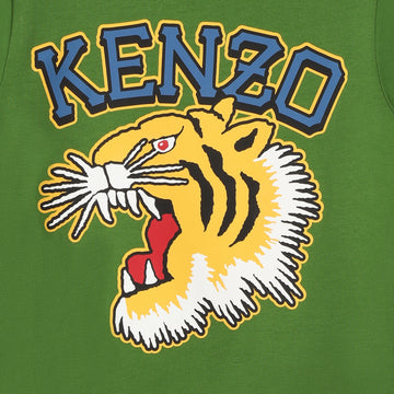 Tee-Shirt manches longues vert garçon Kenzo H24