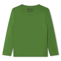 Tee-Shirt manches longues vert garçon Kenzo H24