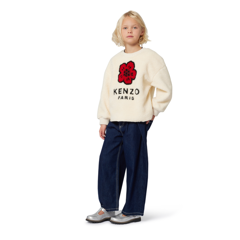 Sweat Fleur Polaire fille Kenzo H25