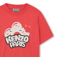 Tee-shirt manches courte rouge garçon Kenzo E26