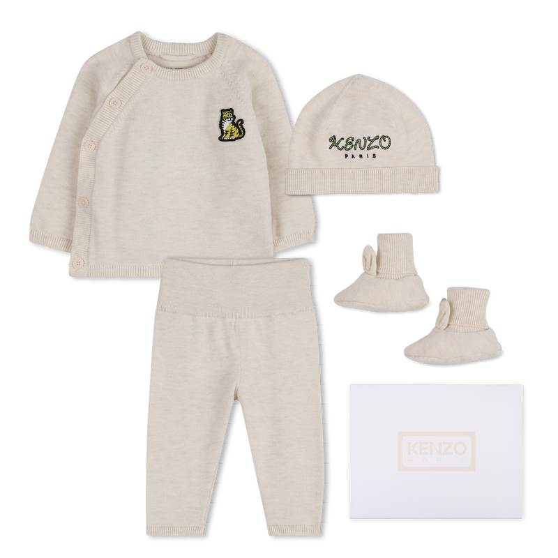 Ensemble pull, pantalon, bonnet, et chaussons babyboy Kenzo H26
