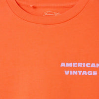 Tee-Shirt Fizvalle mandarine mixte American Vintage E26