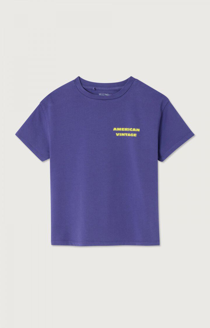 Tee-Shirt Fizvalle violet mixte American Vintage E26