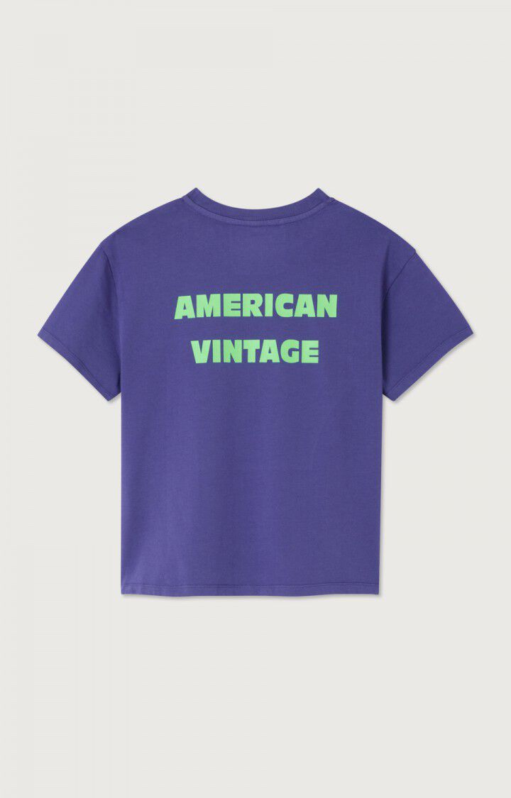 Tee-Shirt Fizvalle violet mixte American Vintage E26